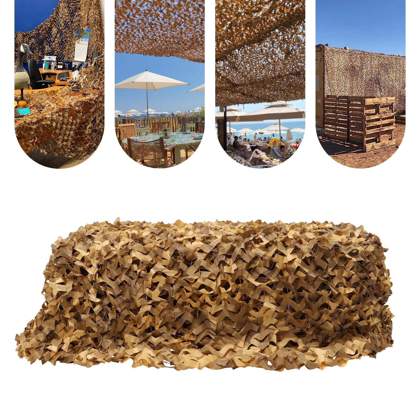 3×5m Camo Net – Nylon Camouflage Netting for Hunting, Camping & Sunshade - AureliaAdventure