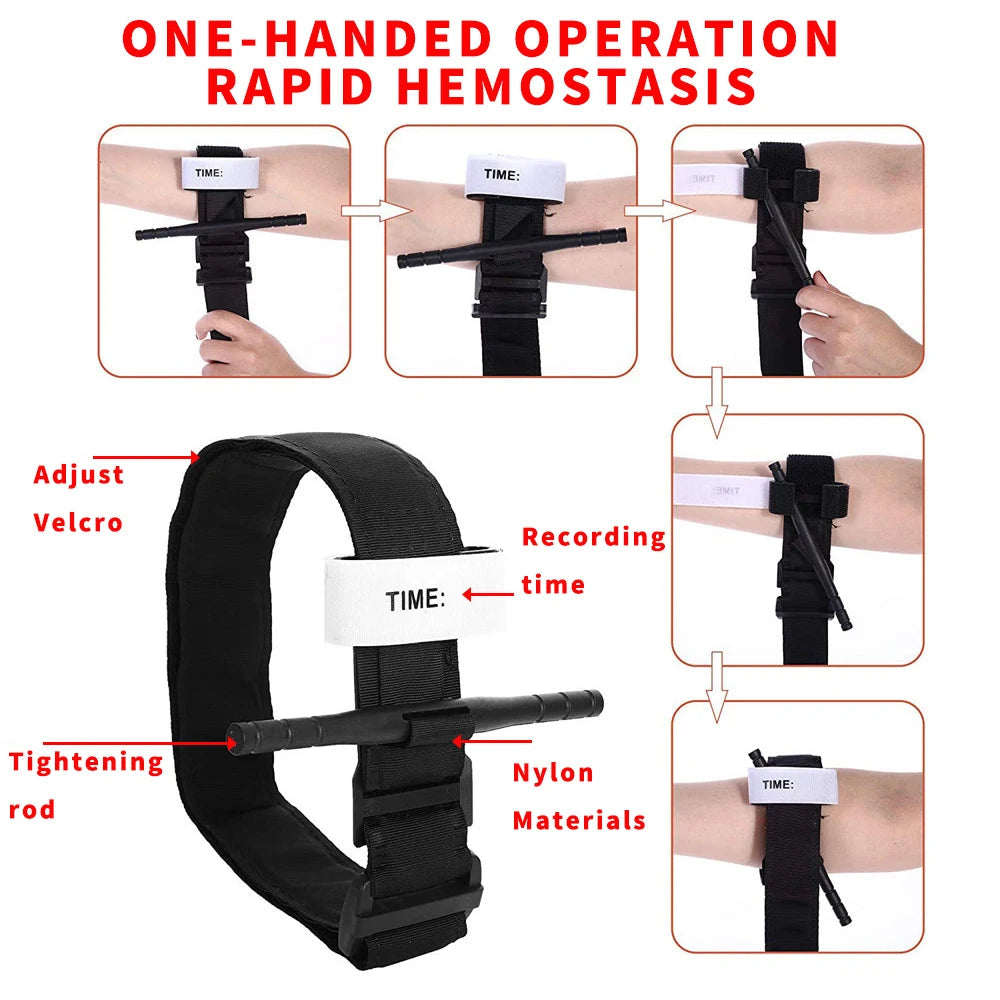 Outdoor Emergency Tourniquet – First Aid Trauma Kit Essential - AureliaAdventure