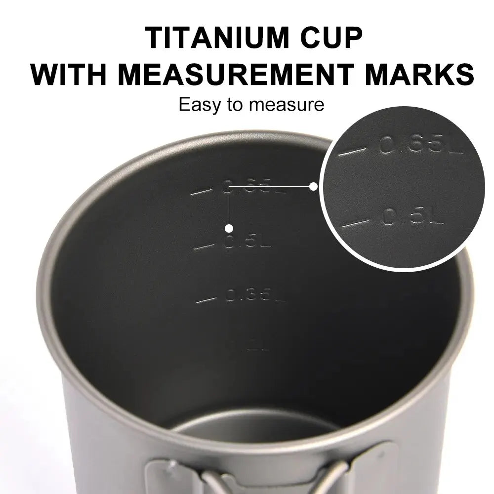 Widesea Titanium Camping Mug – Ultralight Outdoor Cup for Hiking & Travel - AureliaAdventure