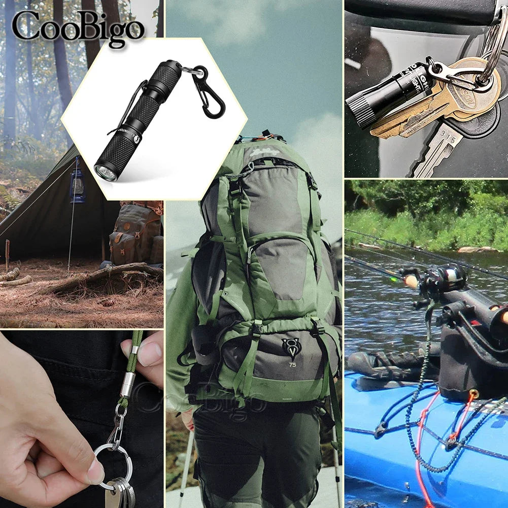 5-Pack Metal Snap Hook Clips – Spring Buckle Carabiners for Keychains, Paracord, Camping & DIY Gear - AureliaAdventure