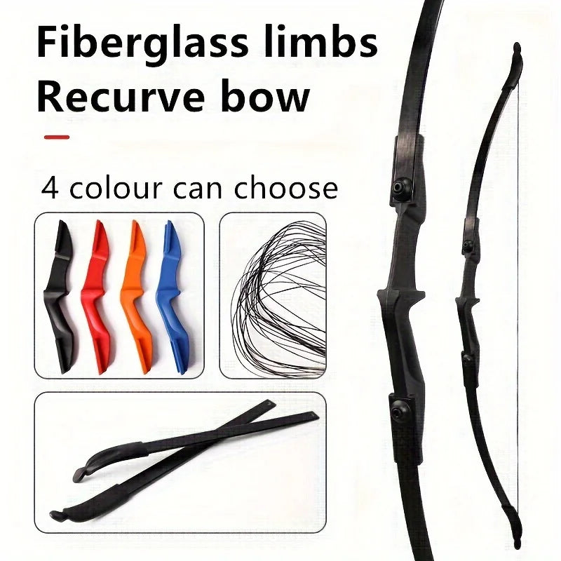 30lbs Recurve Training Bow – Ambidextrous Design with Double Arrow Rest - AureliaAdventure