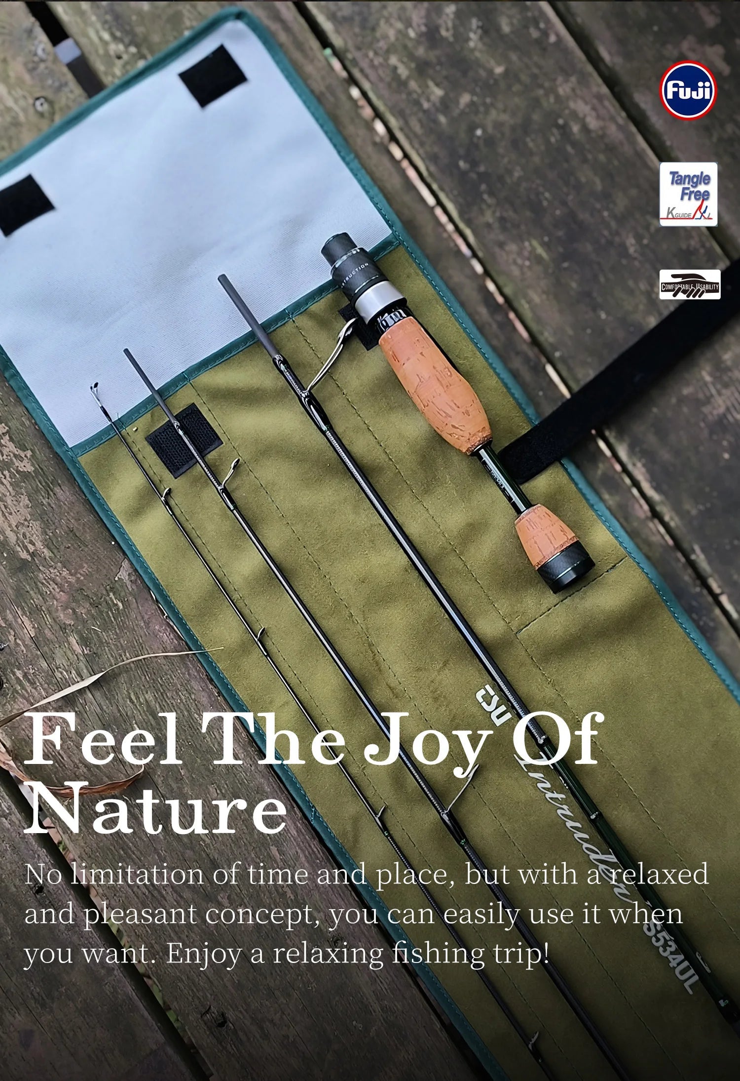 4 Section Portable Fishing Rod - AureliaAdventure