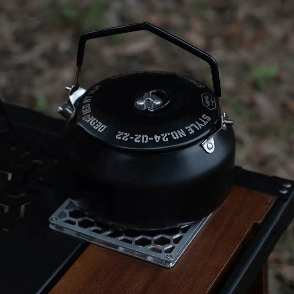 Aluminum Camping Heat-Resistant Mat – Double Layer Coaster for Hot Pots & Dishes - AureliaAdventure