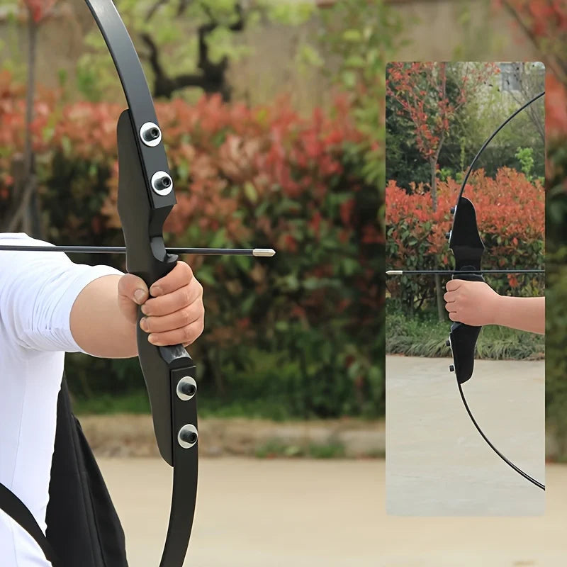 30lbs Takedown Recurve Longbow Set – Adult Archery Kit with Arrows for Outdoor Practice - AureliaAdventure