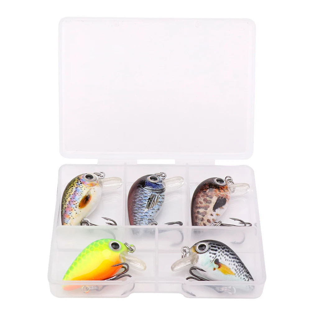 5pcs Mini Fish Lure Set - AureliaAdventure