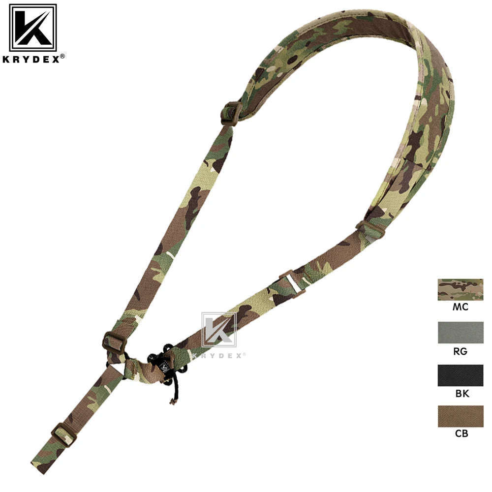 Tactical Single-Point Rifle Sling – Padded Modular Shoulder Strap for Hunting & Outdoor Use - AureliaAdventure