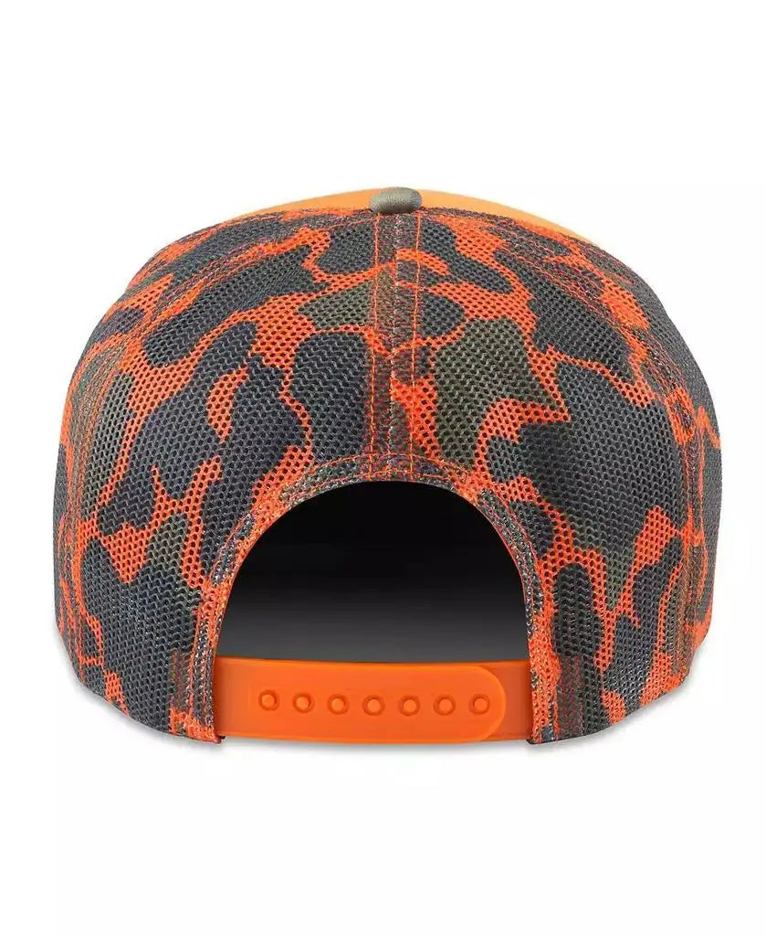 American Needle Men's Lone Star Mallard Snapback Hat – Orange/Camo Foamy Trucker Cap - AureliaAdventure