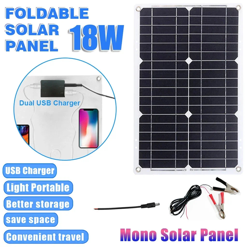 6000W Solar Power Generator Kit – 110V/220V with Controller - AureliaAdventure