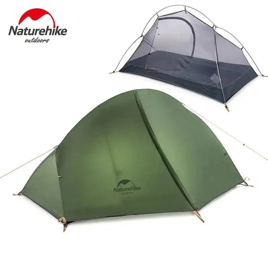 Ultralight 1-Person Backpacking Tent – 20D Nylon Waterproof Camping Shelter - AureliaAdventure