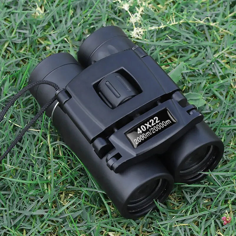40x22 HD Compact Binoculars – 2000M Long-Range Folding Telescope with BAK4 FMC Optics for Hunting & Travel - AureliaAdventure