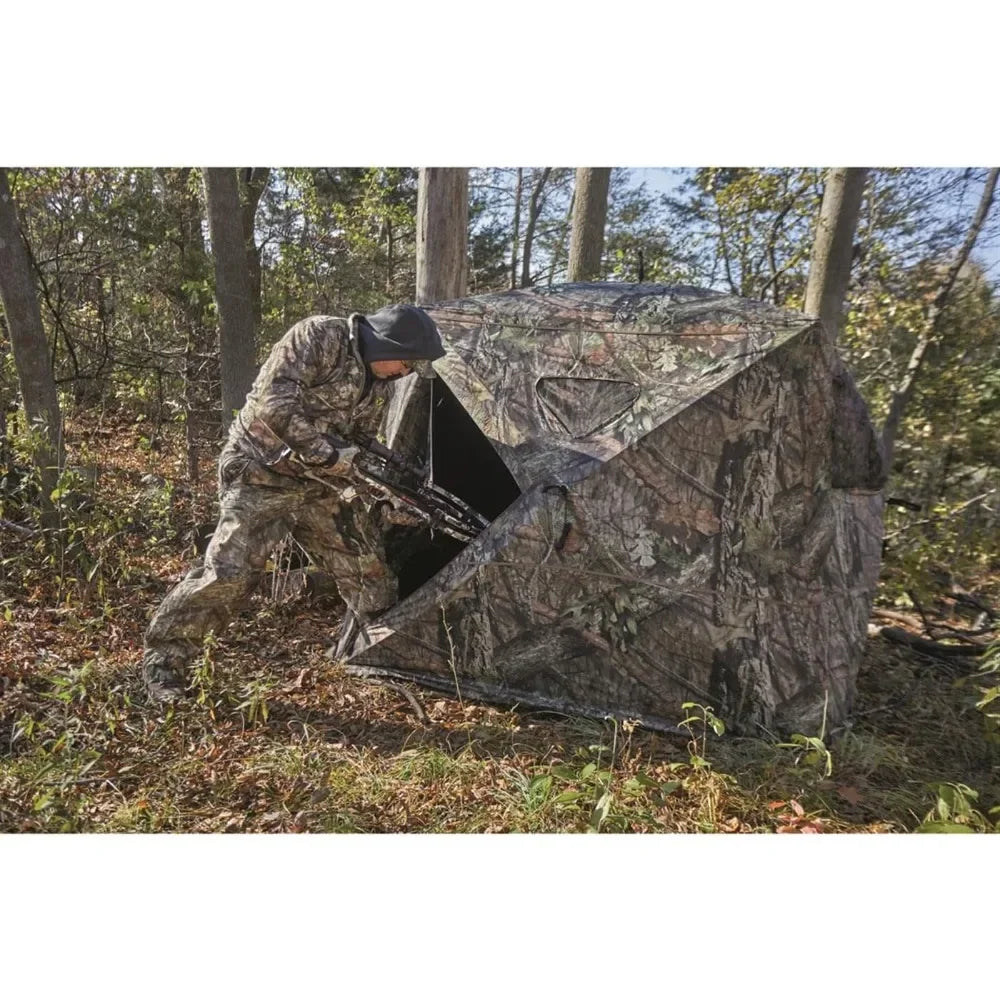 Flare 270 Pop-Up Hunting Blind – Camo Ground Blind for Deer, Duck & Turkey Hunting - AureliaAdventure