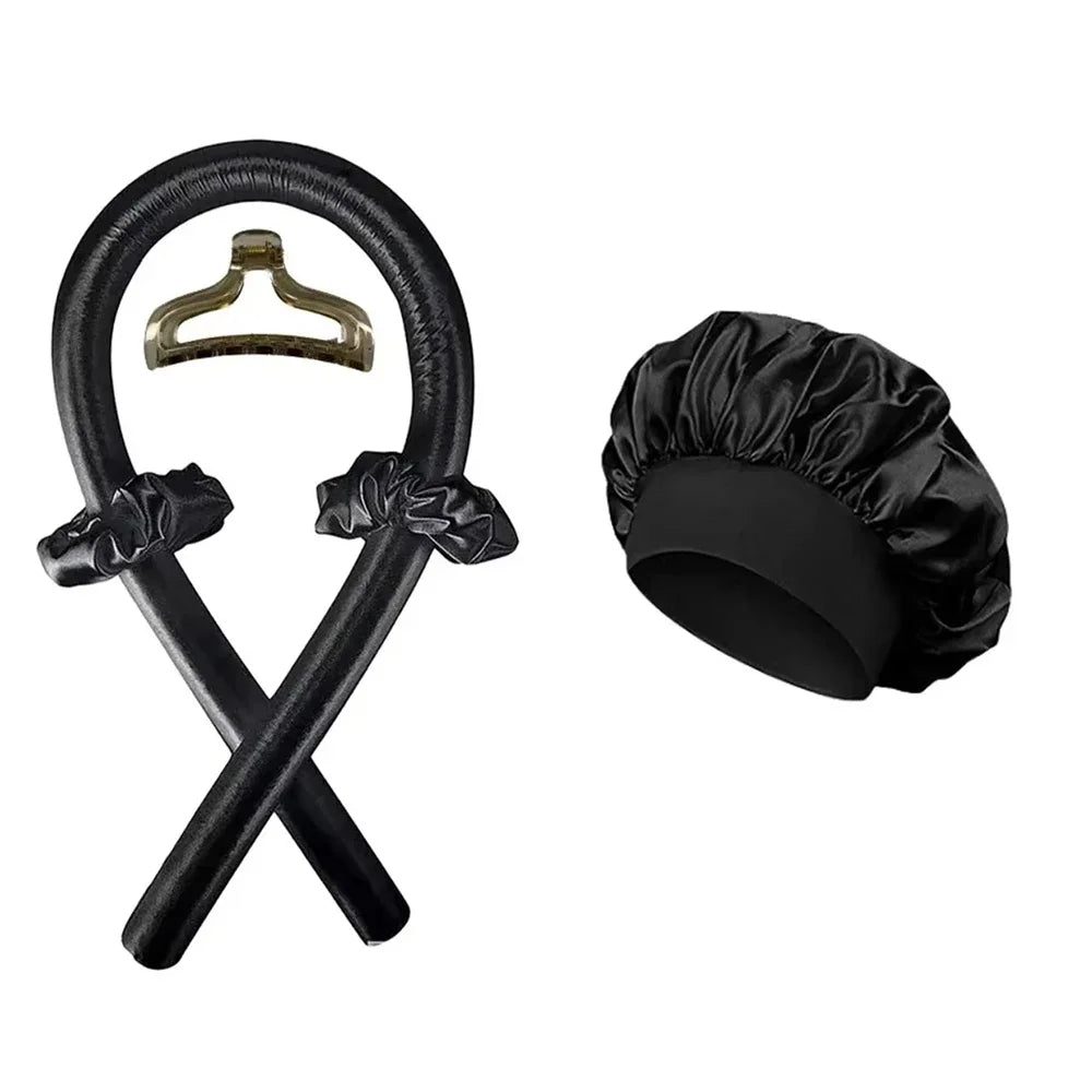 Heatless Curling Rod Night Cap Set