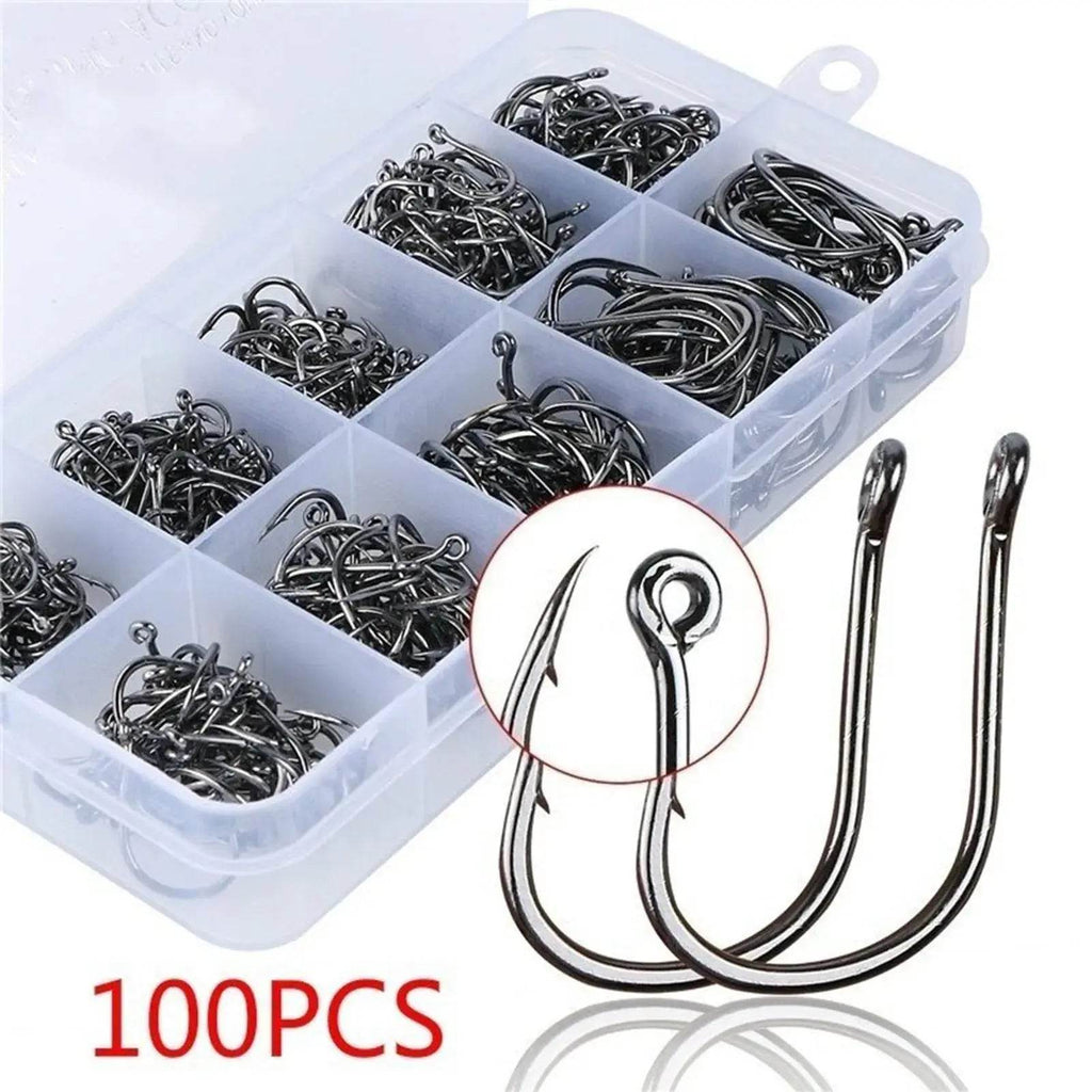 100PCS Fishing Hooks Kits - AureliaAdventure