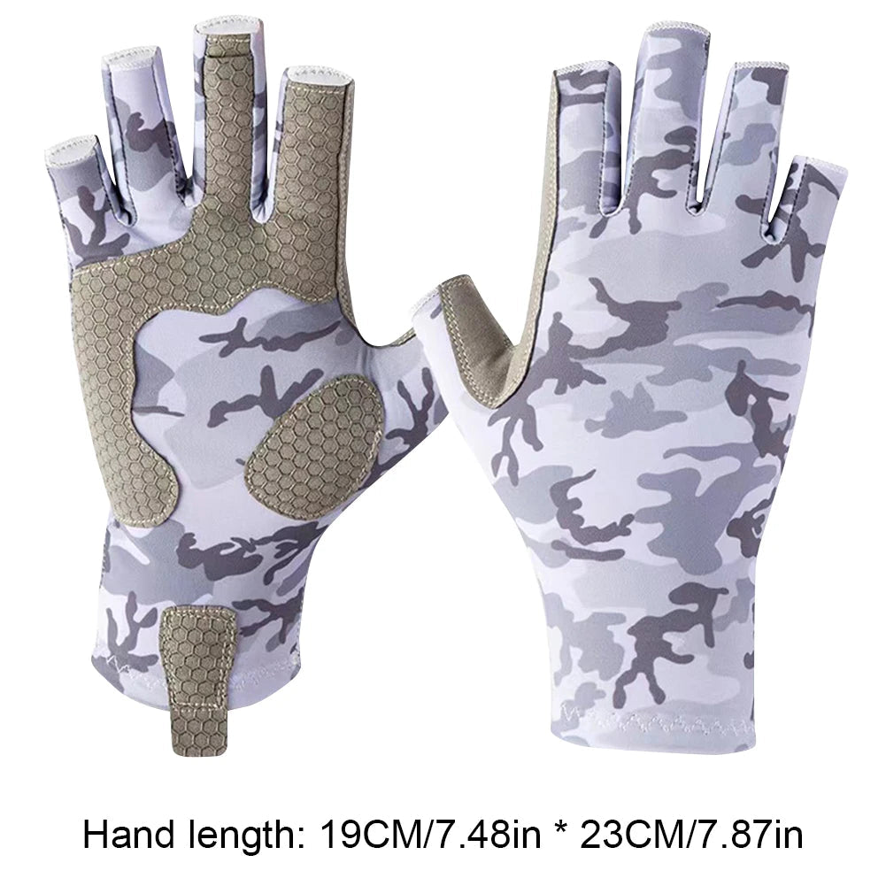 Half Finger Workout Gloves Anti-sting Fingerless Fishing Gloves Wear-resistant Anti-cutting Non-slip Outdoor Fishing Accessories - AureliaAdventure