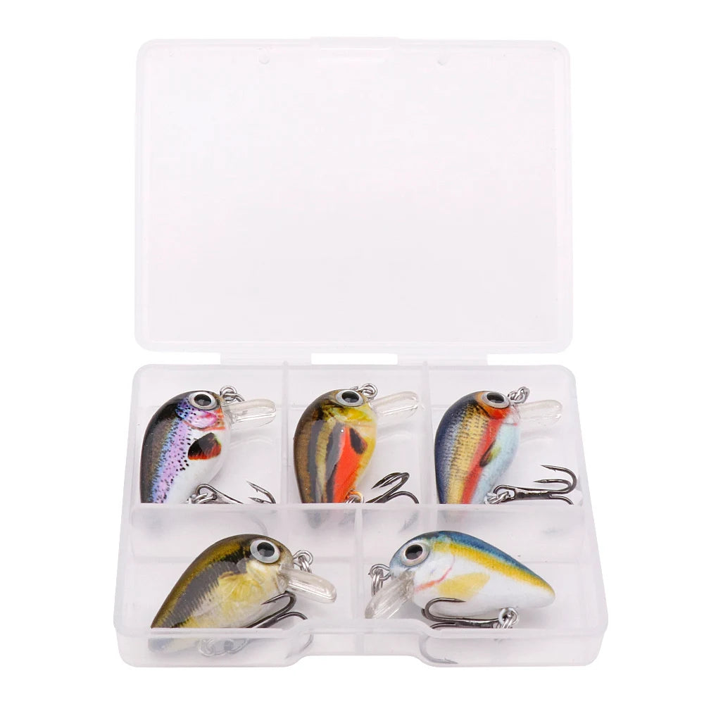 5pcs Mini Fish Lure Set - AureliaAdventure