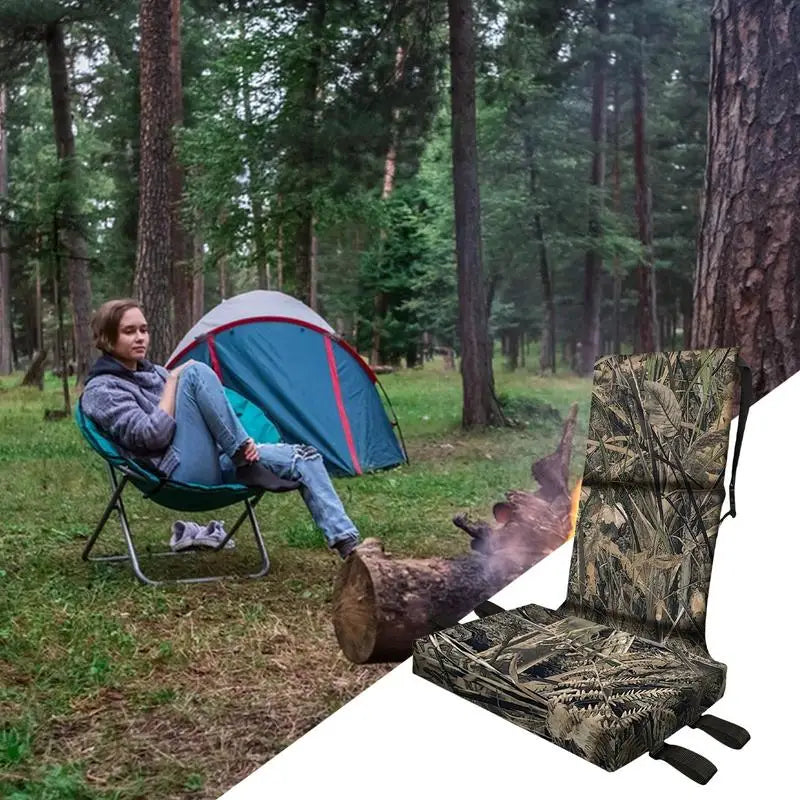 Detachable Tree Stand Cushion – Comfortable Camouflage Hunting Seat Pad for Climbing & Outdoor Use - AureliaAdventure