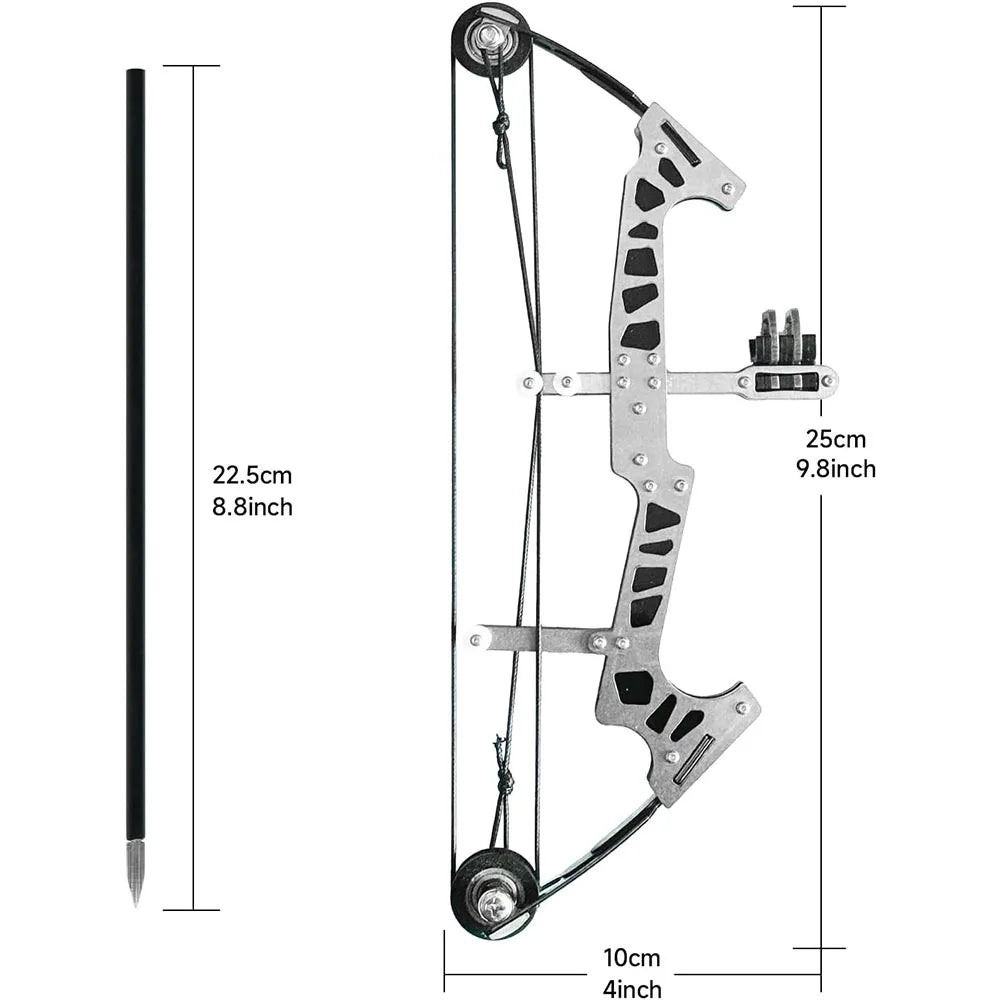 Mini Compound Bow Kit – Archery Practice Set with Arrows & Target - AureliaAdventure