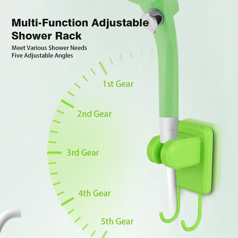 Portable Camping Shower Kit – Digital Display & 6000mAh Pump - AureliaAdventure