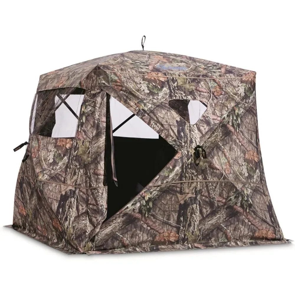 Flare 270 Pop-Up Hunting Blind – Camo Ground Blind for Deer, Duck & Turkey Hunting - AureliaAdventure