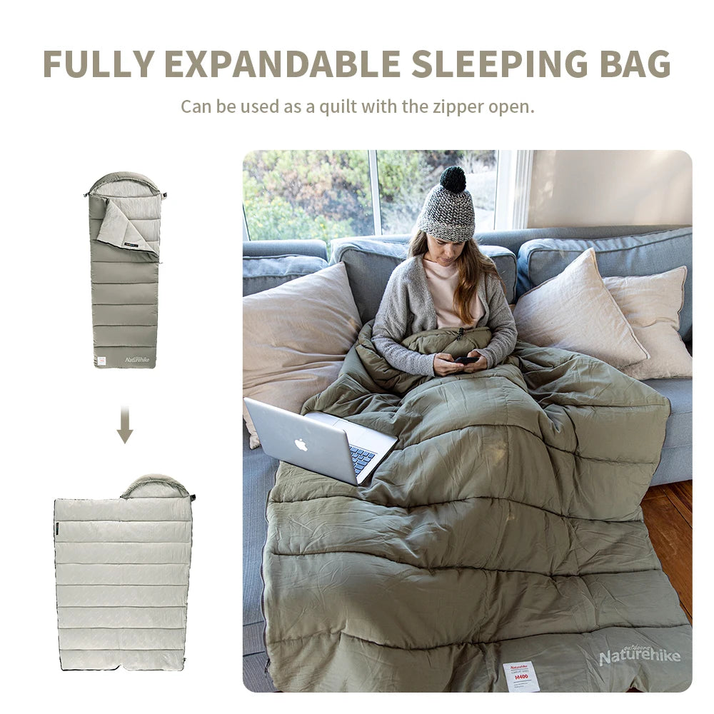 Lightweight Sleeping Bag – Compact 3-Season Camping Bag - AureliaAdventure