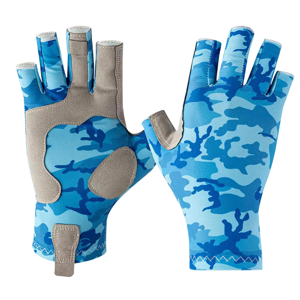 Half Finger Workout Gloves Anti-sting Fingerless Fishing Gloves Wear-resistant Anti-cutting Non-slip Outdoor Fishing Accessories - AureliaAdventure