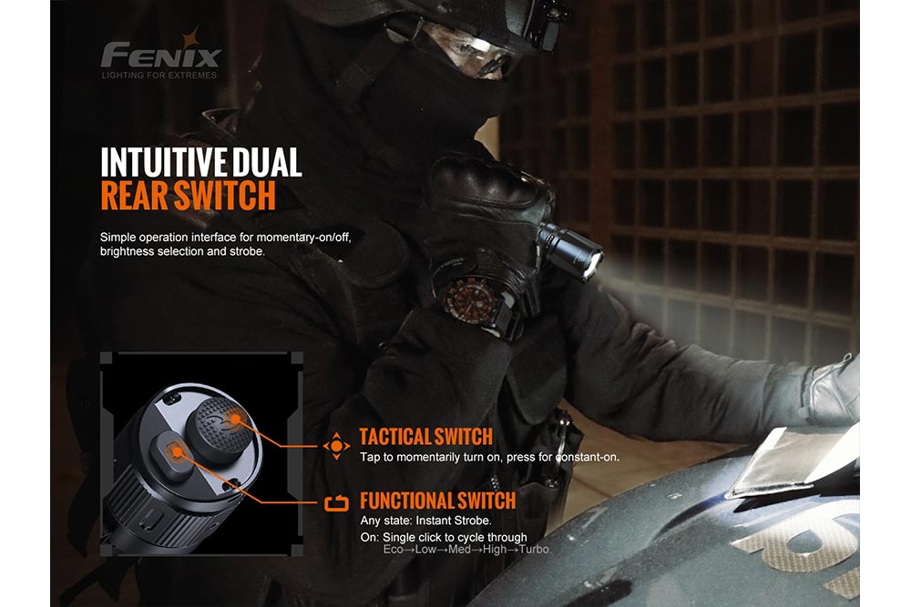 Fenix TK20R V2.0 Rechargeable LED Flashlight - 3000 Lumens - AureliaAdventure