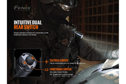 Fenix TK20R V2.0 Rechargeable LED Flashlight - 3000 Lumens - AureliaAdventure
