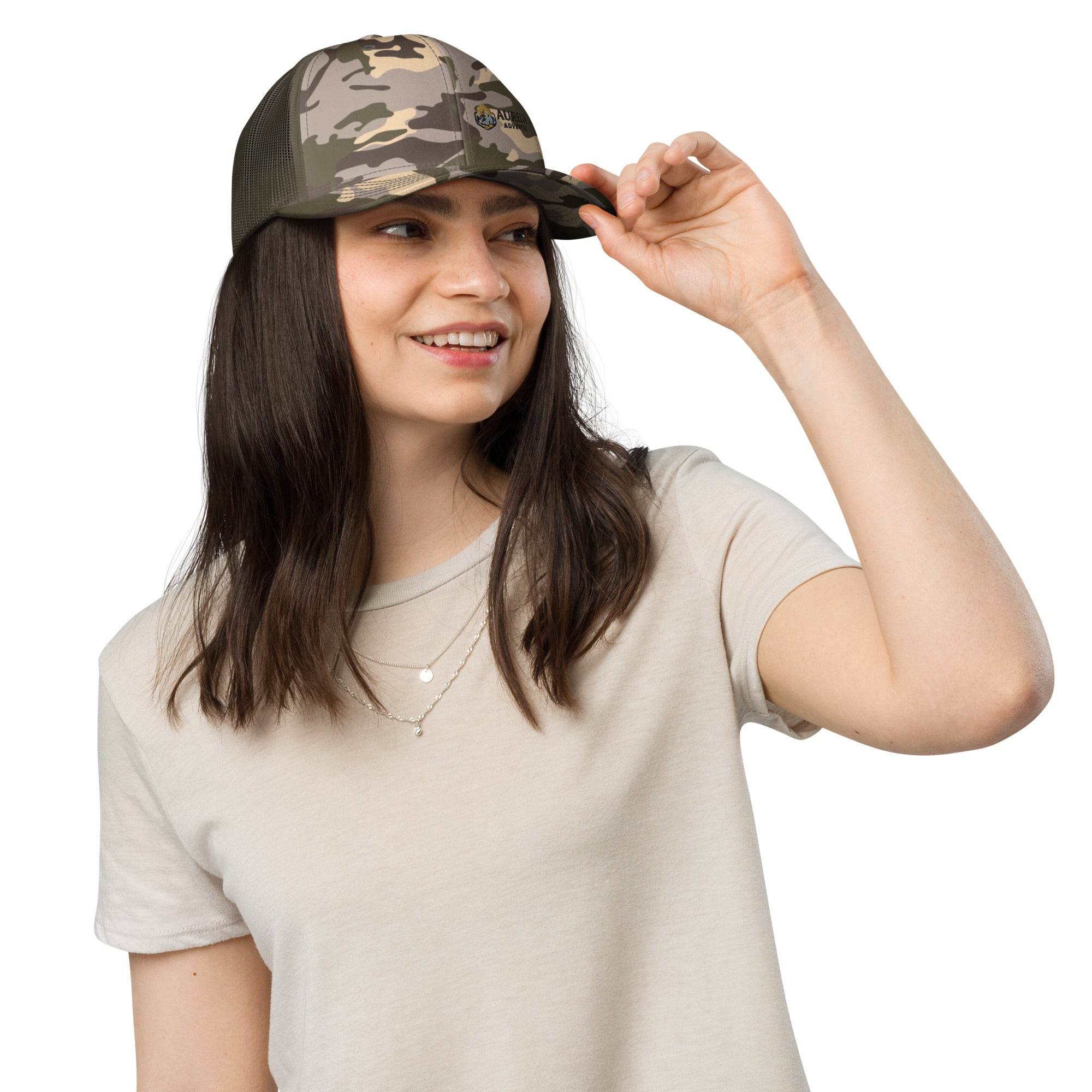 CAMO TRUCKER HAT - AureliaAdventure