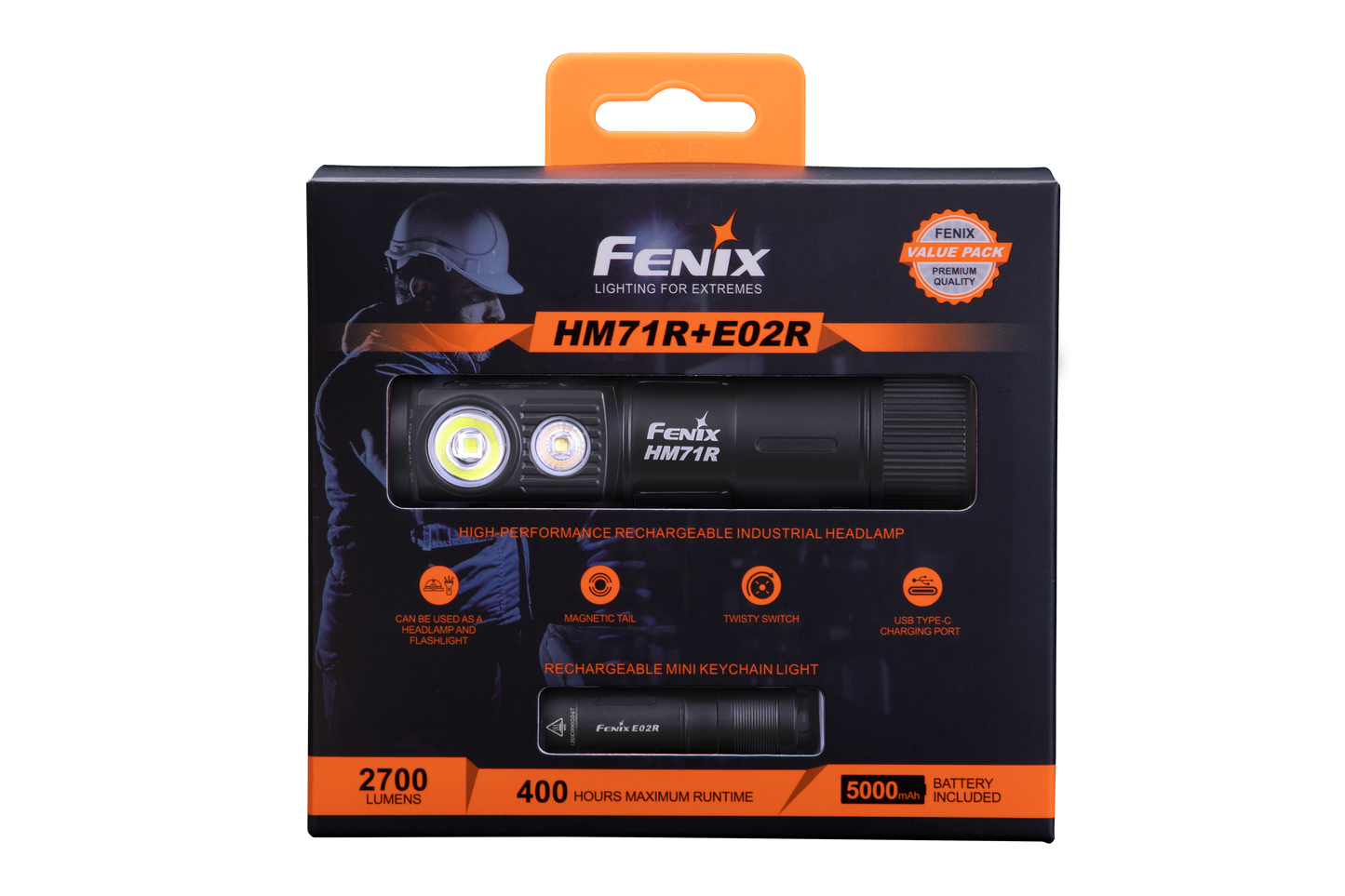 Fenix HM71R Rechargeable Industrial LED Headlamp - AureliaAdventure
