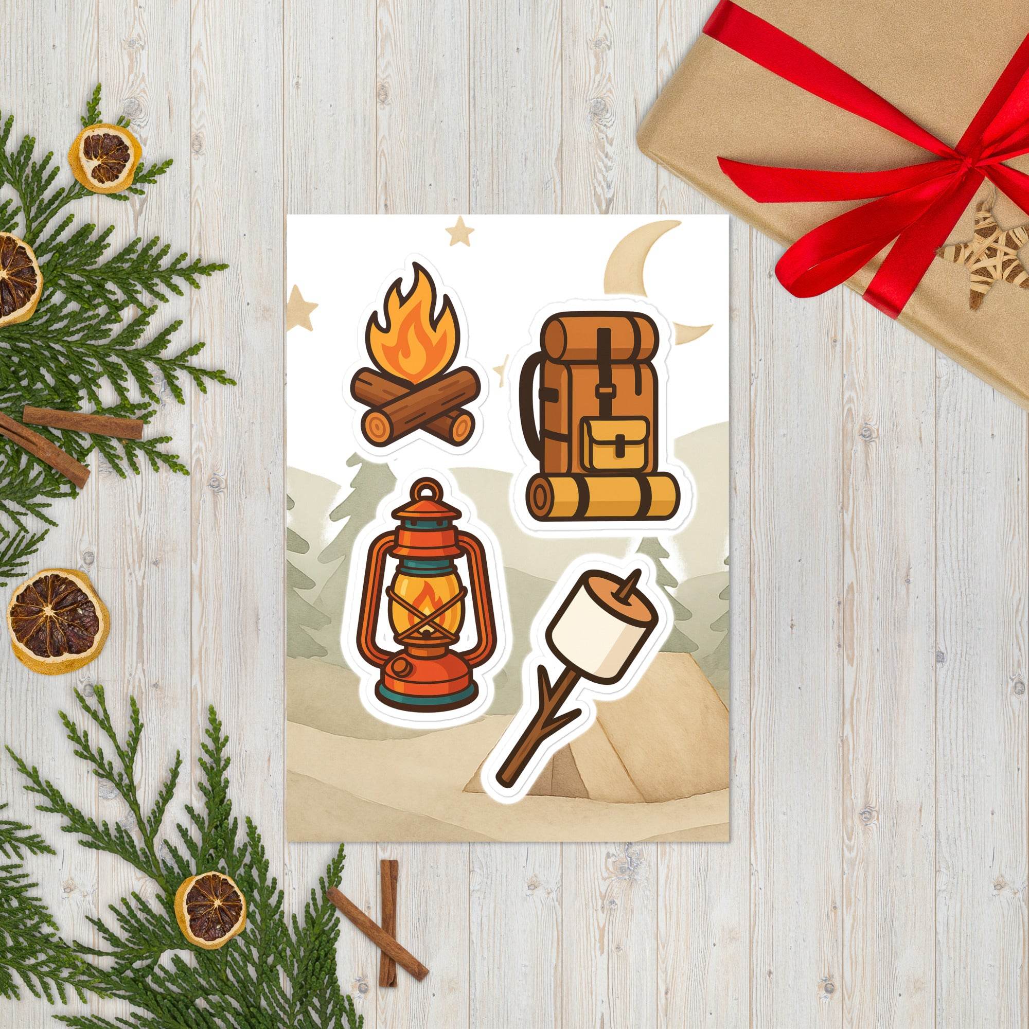 CAMPING STICKER SET - AureliaAdventure