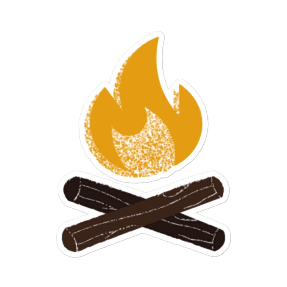 CAMP FIRE STICKER - AureliaAdventure